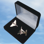 Nickel Plated Vulcan Cufflinks